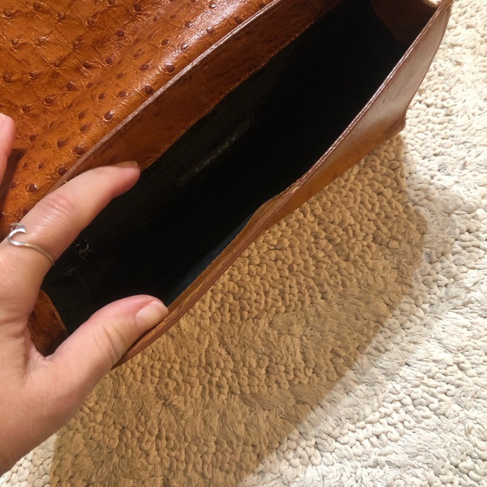 DKNY ostrich leather purse. Excellent condition. - Picture 3 of 3